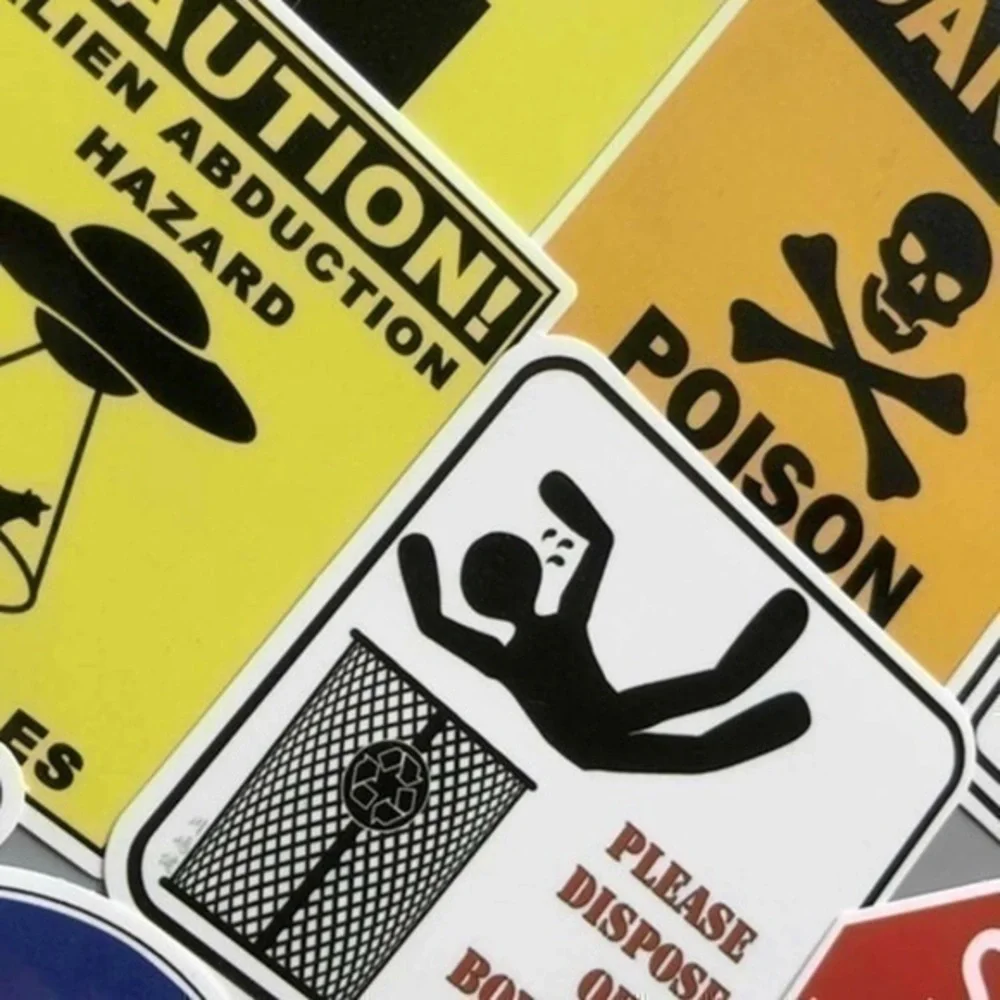 - Warning  Stickers - Picture 3 of 3